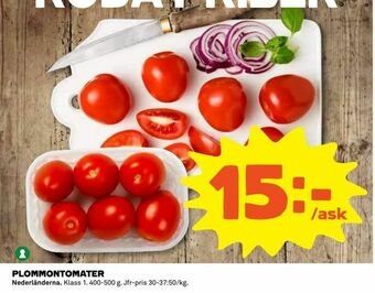 Coop Daglivs PLOMMONTOMATER erbjuda