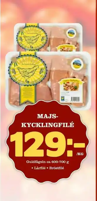 Din Mat Majs- kycklingfilé erbjuda
