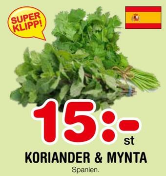 Nya Pulsen Koriander & mynta erbjuda
