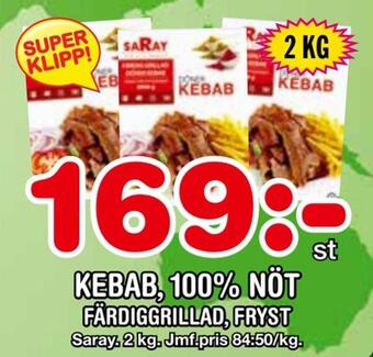 Nya Pulsen Kebab, 100% nöt erbjuda