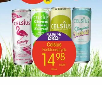 EKO Celsius Funktionsdryck erbjuda