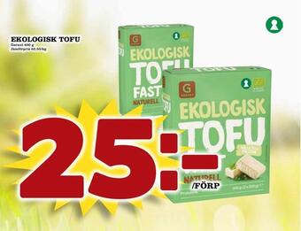 Nya Pulsen Ekologisk tofu erbjuda
