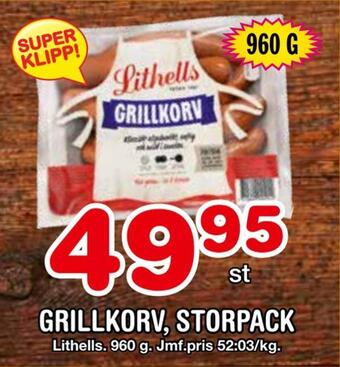 Nya Pulsen Grillkorv, storpack erbjuda