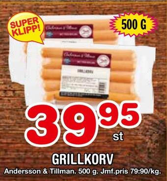 Nya Pulsen Grillkorv erbjuda