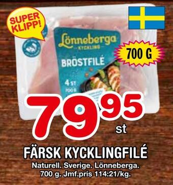 Nya Pulsen Färsk kycklingfilé erbjuda