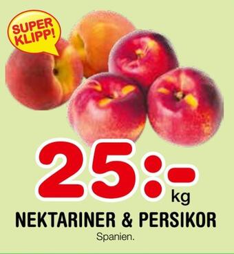 Nya Pulsen Nektariner & persikor erbjuda