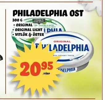 Nelins Philadelphia ost erbjuda