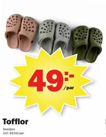 Pekås Tofflor erbjuda