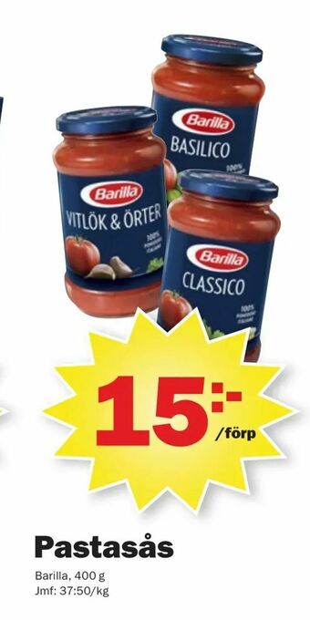 Pekås Pastasås erbjuda