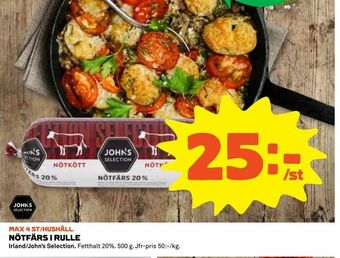 Coop Nötfärs i rulle erbjuda