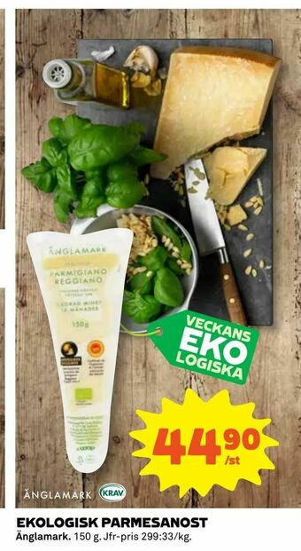 Coop Ekologisk parmesanost erbjuda