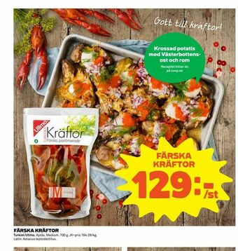 Coop Extra Färska kräftor erbjuda
