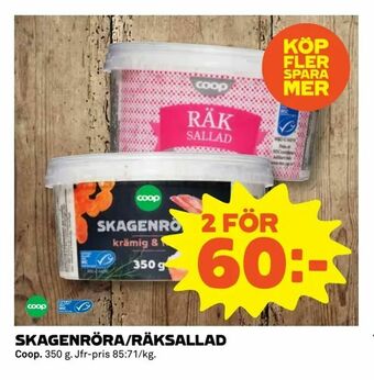Coop Extra Skagenröra/räksallad erbjuda