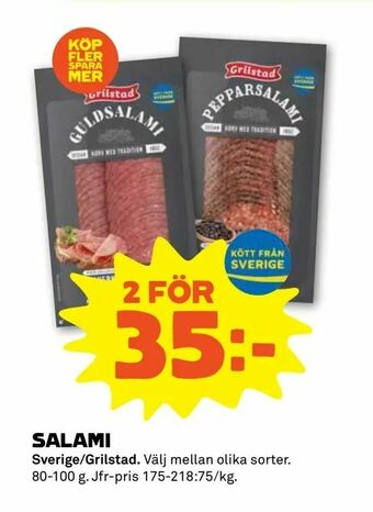 Coop Forum Salami erbjuda