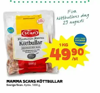 Mamma scans köttbullar