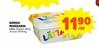Coop Bords- margarin erbjuda