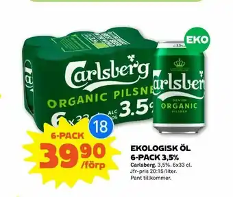 Coop Forum Ekologisk öl 6-pack 3,5% erbjuda