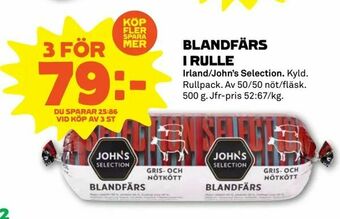 Coop Forum Blandfärs i rulle erbjuda