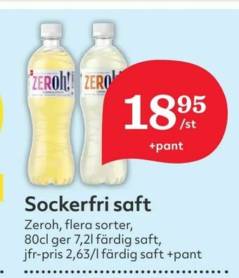 Hemköp Sockerfri saft erbjuda