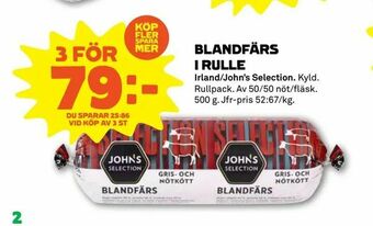 Stora Coop Blandfärs i rulle erbjuda