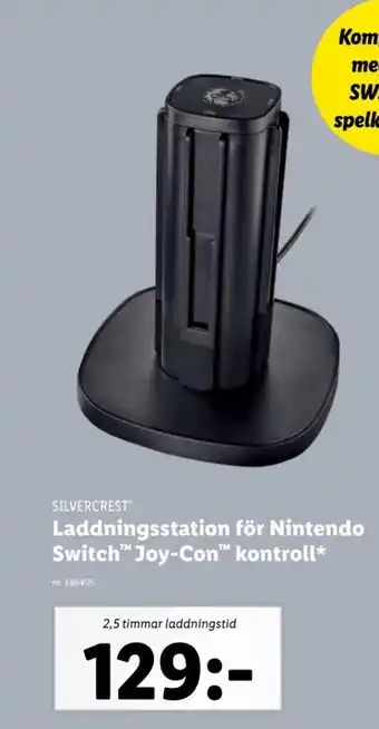 Lidl SILVERCREST Laddningsstation för Nintendo Switch™ Joy-Con™ kontroll erbjuda