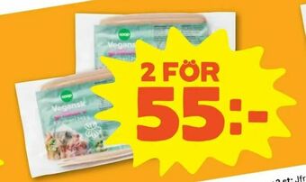 Stora Coop Vegansk grillkorv erbjuda
