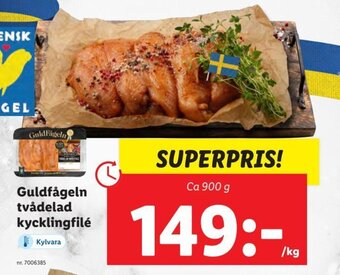 Lidl Guldfågeln tvådelad kycklingfilé erbjuda