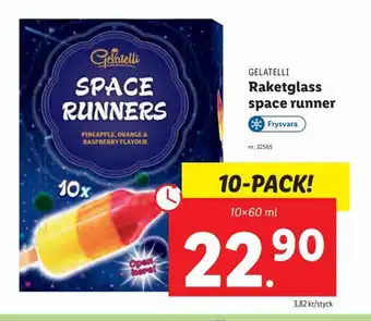 GELATELLI Raketglass space runner