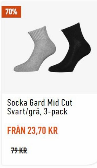 Granngården Socka Gard Mid Cut Svart/grå, 3-pack erbjuda