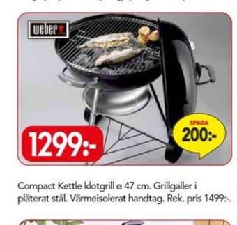 Bo Ohlsson Weber klotgrill erbjuda