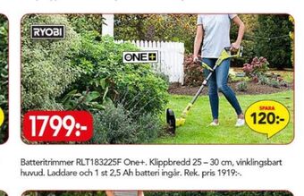 Bo Ohlsson Ryobi grästrimmer erbjuda