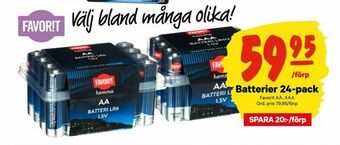 City Gross Batterier 24-pack erbjuda