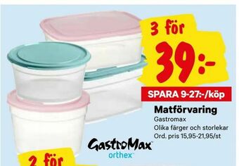City Gross Matförvaring erbjuda