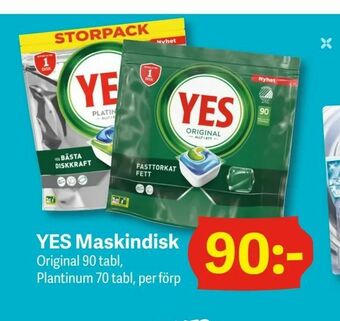 DollarStore YES Maskindisk erbjuda
