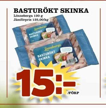 Matdax Basturökt skinka erbjuda