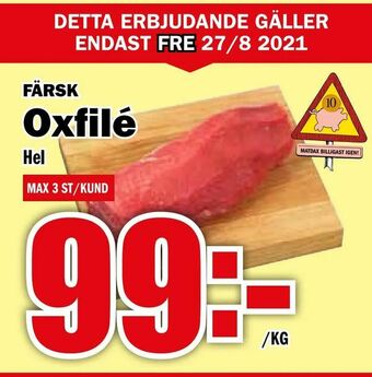 Matdax Oxfilé erbjuda
