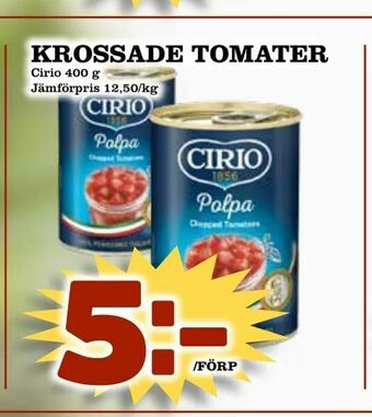 Krossade tomater