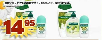 Matvärlden Tensta Dusch • flytande tvål • roll-on • skumtvål erbjuda
