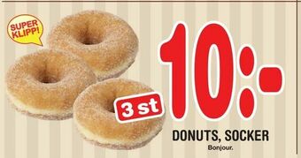 Nya Pulsen Donuts, socker erbjuda