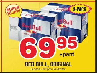 Nya Pulsen Red bull, original erbjuda