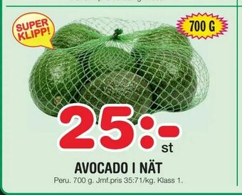 Nya Pulsen Avocado i nät erbjuda