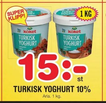 Nya Pulsen Turkisk yoghurt 10% erbjuda