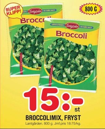 Nya Pulsen Broccolimix, fryst erbjuda