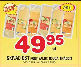 Nya Pulsen Skivad ost port salut, gouda, gräddis erbjuda