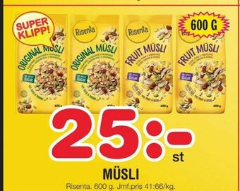 Nya Pulsen Müsli erbjuda