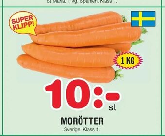 Nya Pulsen Morötter erbjuda
