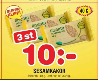 Nya Pulsen Sesamkakor erbjuda