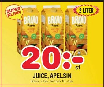 Nya Pulsen Juice, apelsin erbjuda