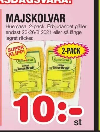 Nya Pulsen Majskolvar erbjuda