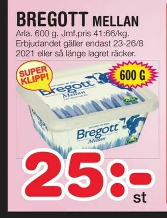 Nya Pulsen Bregott mellan erbjuda